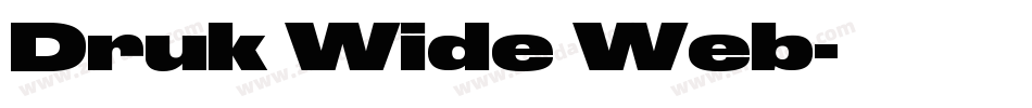 Druk Wide Web字体转换